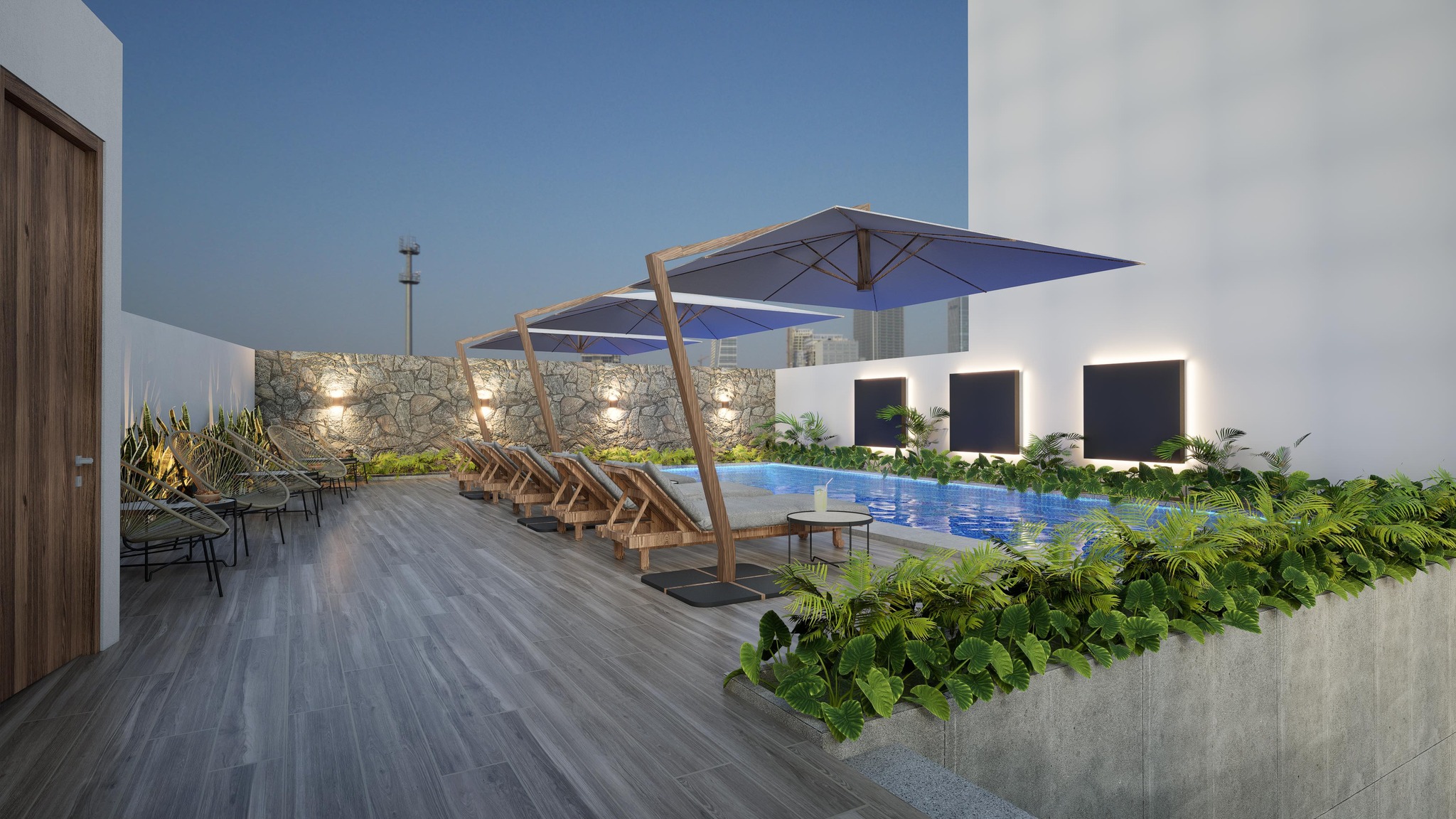 Render del desarrollo Colonia Americana